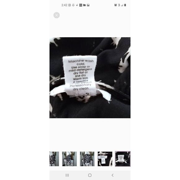 JAPNA LT. PINK & BLACK TIE DYE TOP SZ.XS EUC - Picture 5 of 5